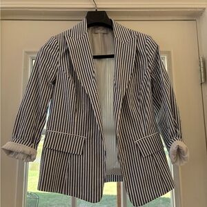 Carlisle Per Se Navy and White Striped Jacket